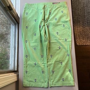 Vineyard Vines Green Christmas Pants 38x82